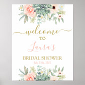 Succulenten Bruids Shower Welkom bord Poster (Voorkant)