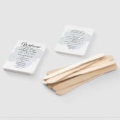 Succulenten dubbelzijdige bruiloft fan programma's handwaaier (Niet-gemonteerd)