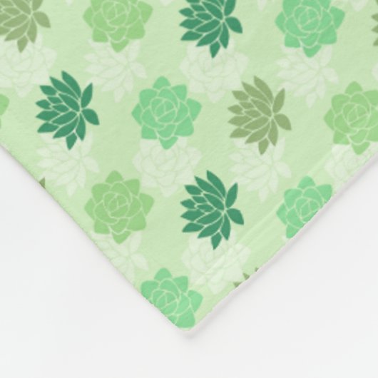 Succulenten Fleece Deken (Hoek)
