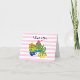 Succulenten in pot Bedankkaartjes Bedankkaart