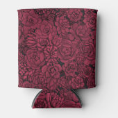 Succulenten in Viva Magenta - Kleur van het jaar 2 Blikjeskoeler (Voorkant)