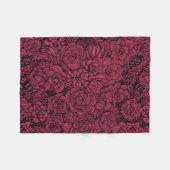 Succulenten in Viva Magenta - Kleur van het jaar 2 Fleece Deken (Voorkant (Horizontaal))