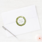 Succulenten Rustieke Bruiloft stickers (Envelop)