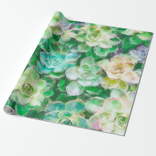 Succulenten schilderen door Cindy Bendel Cadeaupapier