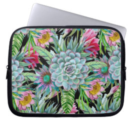 Succulenten tropische tuin laptop sleeve