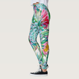 Succulenten tropische tuin leggings