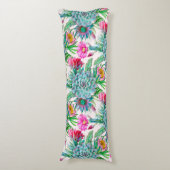 Succulenten tropische tuin lichaamskussen (Voorkant Verticaal)