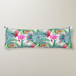 Succulenten tropische tuin lichaamskussen