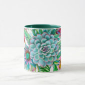 Succulenten tropische tuin mok (Midden)