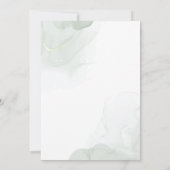 Succulenten, witte rozen en groen Vrijgezellenfees Kaart (Achterkant)