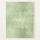 Succulents and Sparkle Wedding Green ID515 Planner (Achterkant)