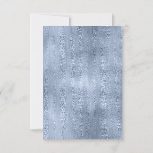 Succulents and Sparkle Wedding RSVP Blue ID515 (Achterkant)