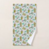 Succulents Bath Towel Set Bad Handdoek (Handdoek)
