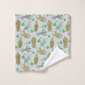 Succulents Bath Towel Set Bad Handdoek (Wasdoekje)