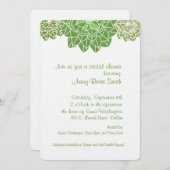 Succulents Bridal Shower Invitation Kaart (Voorkant / Achterkant)