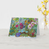 "Succulents & Cactussen " Kaart (Gele Bloem)