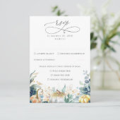 Succulents Citrouille verdure et mariage d'or RSVP (Debout devant)