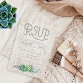 Succulents et mariage rustique en bois RSVP ID515