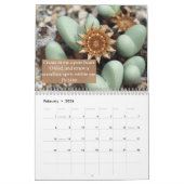 Succulents et psaumes Calendrier de 12 mois (Feb 2026)