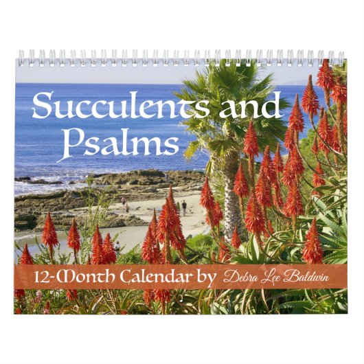 Succulents et psaumes Calendrier de 12 mois (Protection)