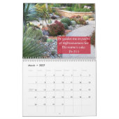 Succulents et psaumes Calendrier de 12 mois (Mar 2027)
