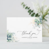 Succulents Fête des mariées de verdure Merci (Debout devant)