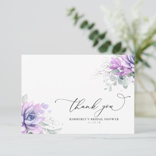 Succulents Fête des mariées de verdure Merci (Debout devant)