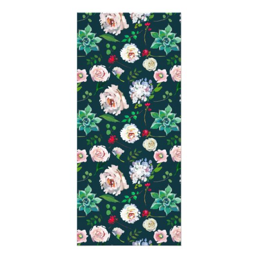 Succulents & Gold Chic Menu Mariage (Dos)