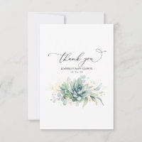 Succulents Gold Greenery Baby shower Merci