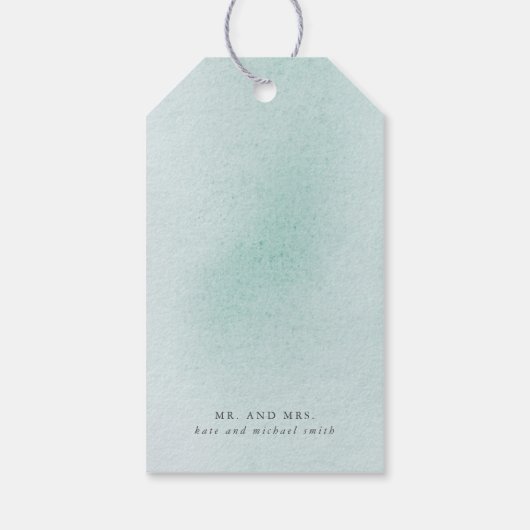 Succulents Greenery and Gold Pumpkins Herfst Bedan Cadeaulabel (Achterkant)