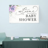 Succulents Greenery Baby shower Welcome Banner (Beurs)