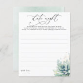 Succulents Greenery Date Night Ideas (Voorkant / Achterkant)