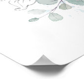 Succulents Greenery Wedding Welcome Poster (Hoek)