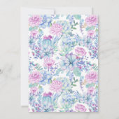 Succulents Invitation de fête d'anniversaire (Dos)