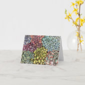 Succulents Kaart (Gele Bloem)