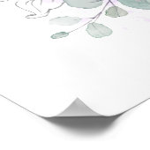 Succulents Mariage de verdure affiche de bienvenue (Coin)