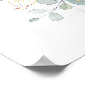 Succulents Mariage de verdure affiche de bienvenue (Coin)