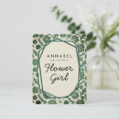 Succulents Natural zal je mijn Bloemenmeisje zijn Kaart (Staand voorkant)