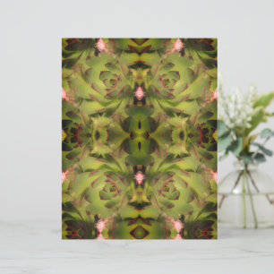 Succulents Poules et pousses Papier à Retard