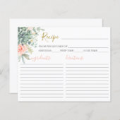 Succulents Recipe Kaart (Voorkant / Achterkant)