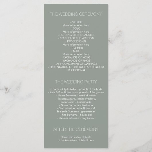 Succulents Rustic Wood Wedding Programmes (Dos)