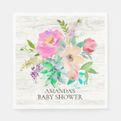 Succulents rustiques et serviettes en papier de do (Devant)