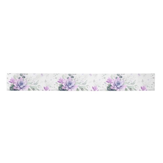 Succulents Silver Greenery Elegant Botanical Lint (Voorkant)