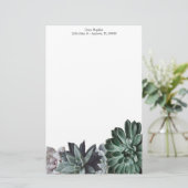 Succulents Specialized Stationery Briefpapier (Staand voorkant)