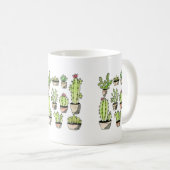 Succulents sur une Mug (Devant droit)
