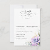 Succulents Verdure et Mariage d'or RSVP (Devant)