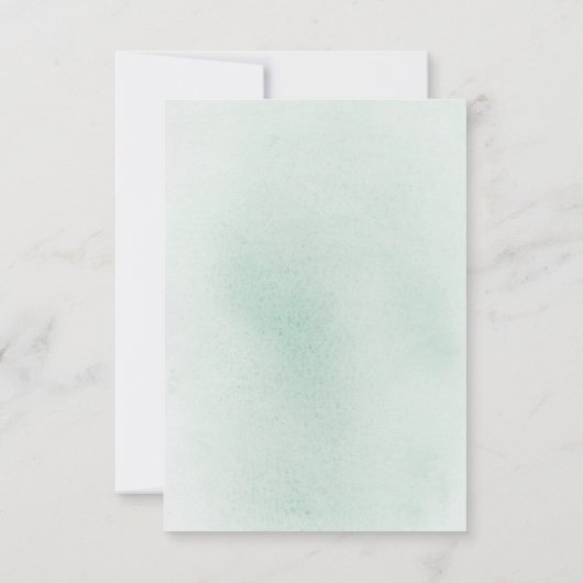 Succulents Verdure et mariage Rose Or RSVP (Dos)