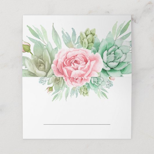 Succulents Wedding (Buitenkant ongevouwen)