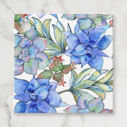 Succulents Wedding Bedankjes Labels (Voorkant)