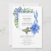 Succulents Wedding Kaart (Voorkant)